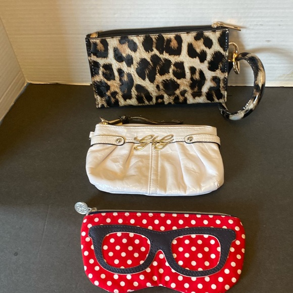 Bundle of three items. Two wristlets, and one eyeglass case. - Picture 1 of 10